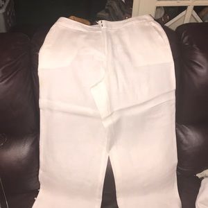 Linen Capri Pants